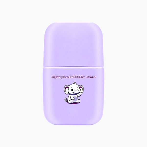 🔥Styling Comb With Hair Cream🌟Tames Frizz, Adds Shine & Perfect for On-the-Go💇‍♀️