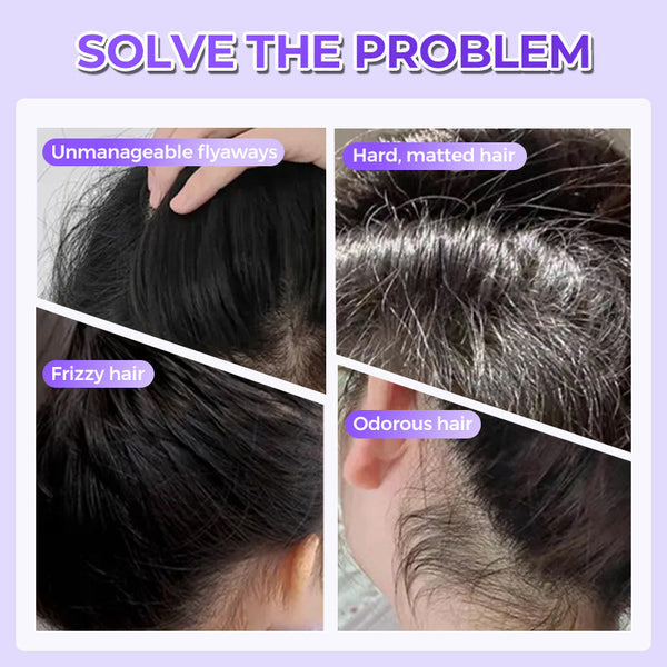 🔥Styling Comb With Hair Cream🌟Tames Frizz, Adds Shine & Perfect for On-the-Go💇‍♀️