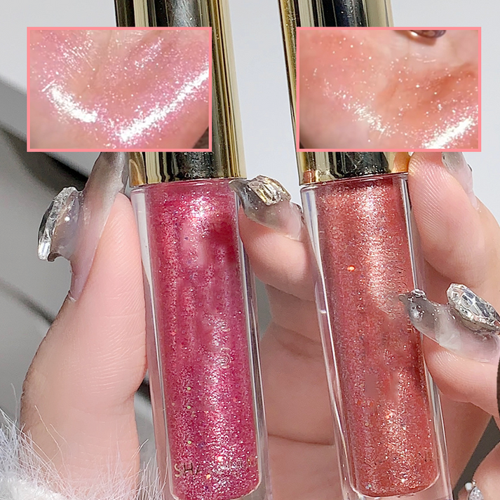 🔥Hydrating High-Gloss Glittery Lip Gloss