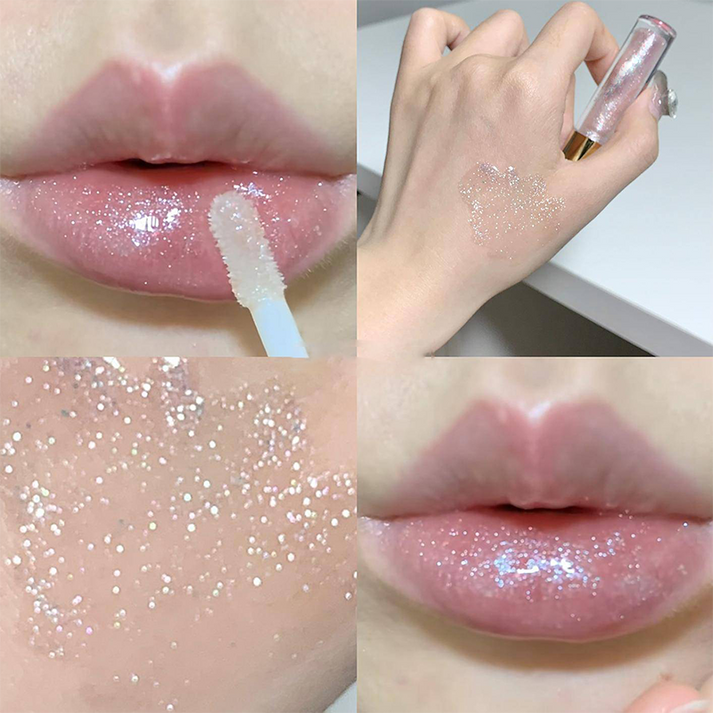 🔥Hydrating High-Gloss Glittery Lip Gloss