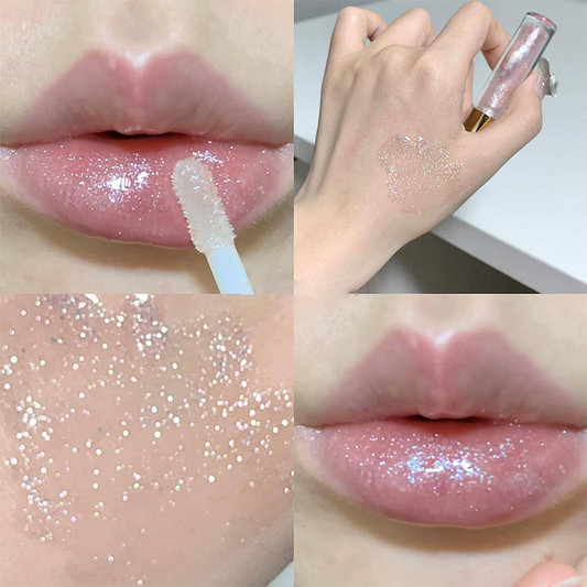 🔥Hydrating High-Gloss Glittery Lip Gloss