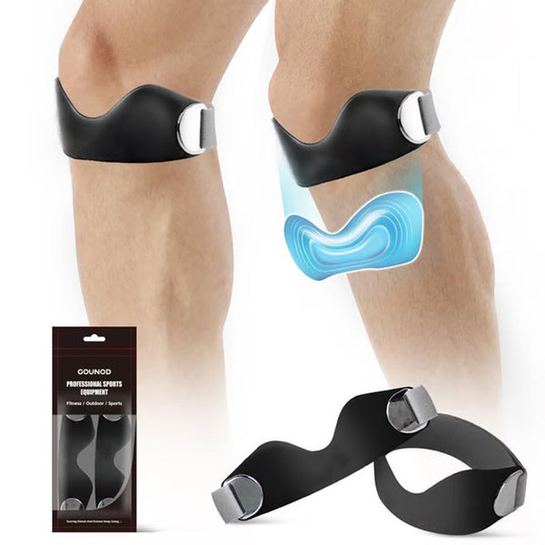 Silicone patellar brace to relieve knee pain (2 pieces)
