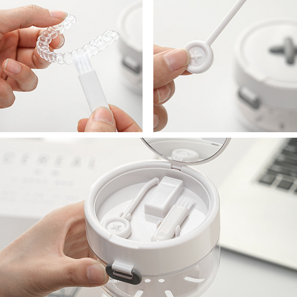 🦷 All-in-One Retainer Storage Case | Dental Retainer Holder And Organizer