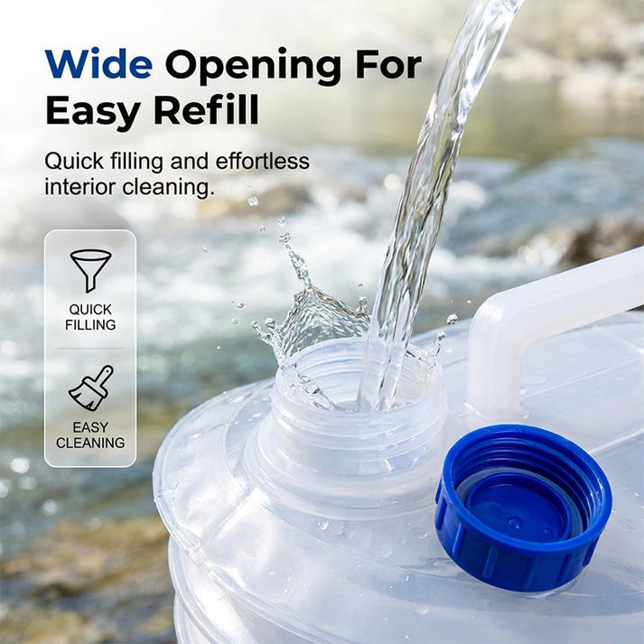🔥 50% OFF | Collapsible Water Container with Spigot 💧 | Portable Water Storage 🚰