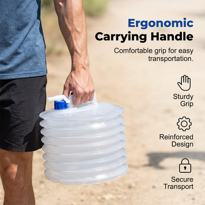 🔥 50% OFF | Collapsible Water Container with Spigot 💧 | Portable Water Storage 🚰