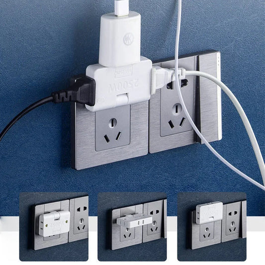 Rotatable Socket Converter One In Three 180 Degree Extension Plug