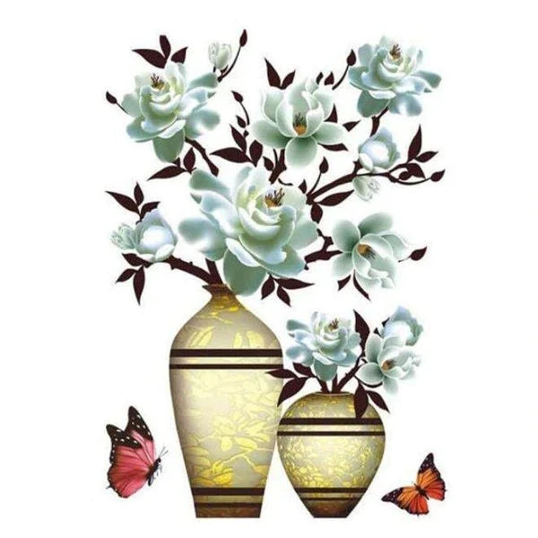 3D Vase Sticker