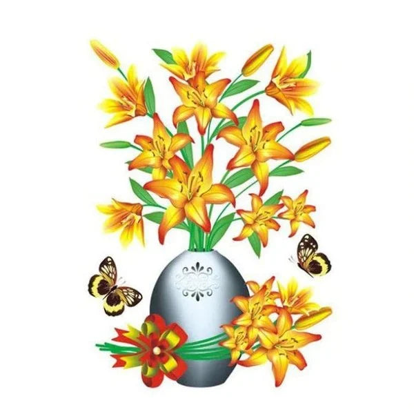 3D Vase Sticker