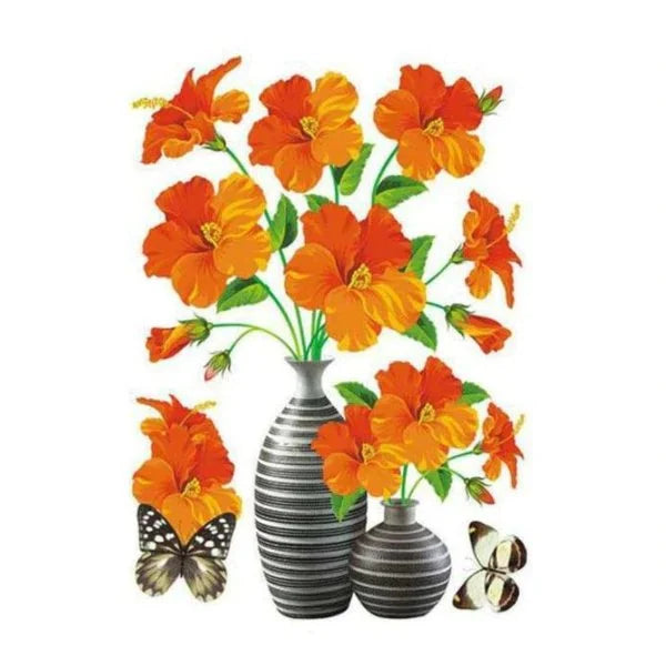 3D Vase Sticker